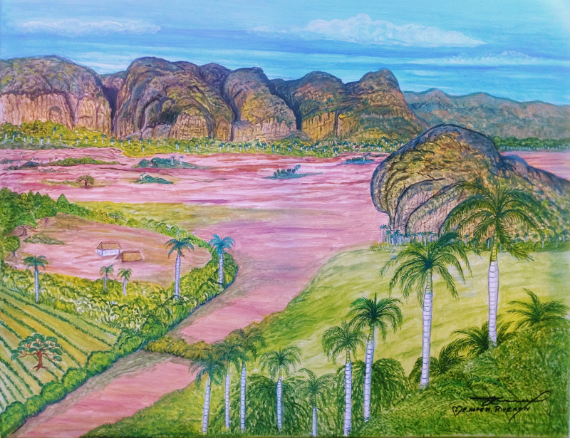 Vinales Valley Cuba Oil Painting Art